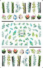 Load image into Gallery viewer, Leaf With Lines Nails Sticker Designer Fruit Nail Art 3D Decals Acrylic Designs Self Adhesive Manicure Slider Stickers Glitter Decals Love Nail Sequins Laser Heart Nail Supplies Sparkle Nail Accessories Star Accessories Heart Nail Art