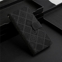 Load image into Gallery viewer, Leather Flip Case For iphone 11 12 13 Pro Max Mini Case Wallet Card Phone Cover For iphone Genuine Leather 2 in 1 Flip Simple Magnetic Cover For iPhone