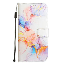 Load image into Gallery viewer, Leather Flip Phone Case For iPhone 14 13 12 Mini 11 Pro XS Max Cute Card Slot Wallet Cover Marble Pattern PU Leather Shockproof Flip Wallet Case with Stand Magnetic Money Pouch Silicone Bumper Phone Case
