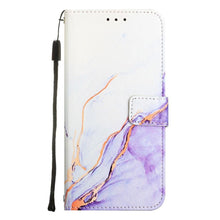 Load image into Gallery viewer, Leather Flip Phone Case For iPhone 14 13 12 Mini 11 Pro XS Max Cute Card Slot Wallet Cover Marble Pattern PU Leather Shockproof Flip Wallet Case with Stand Magnetic Money Pouch Silicone Bumper Phone Case