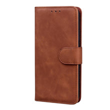 Load image into Gallery viewer, Leather Phone Case Wallet Cover For iPhone XR XS 10 11 Pro 12 mini 13 Pro Max Flip Stand Case Simple Skin-Friendly PU Leather Case Wallet Protective Case Flip Shockproof Mobile Phone Case