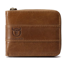 Load image into Gallery viewer, Leather Tri-Fold Anti-Magnetic Vintage 11 Card Slot Men's Wallet