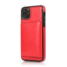 Load image into Gallery viewer, Leather Wallet Case For iPhone 11 Pro Max XS Max XR X 8 7 6S 6Plus 5 5S With Stand Card Pocket Case Cover Shockproof Texture PU Leather Wallet Cover