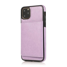 Load image into Gallery viewer, Leather Wallet Case For iPhone 11 Pro Max XS Max XR X 8 7 6S 6Plus 5 5S With Stand Card Pocket Case Cover Shockproof Texture PU Leather Wallet Cover