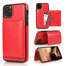Load image into Gallery viewer, Leather Wallet Case For iPhone 11 Pro Max XS Max XR X 8 7 6S 6Plus 5 5S With Stand Card Pocket Case Cover Shockproof Texture PU Leather Wallet Cover