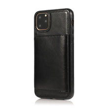 Load image into Gallery viewer, Leather Wallet Case For iPhone 11 Pro Max XS Max XR X 8 7 6S 6Plus 5 5S With Stand Card Pocket Case Cover Shockproof Texture PU Leather Wallet Cover