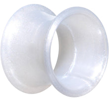 Load image into Gallery viewer, Thin Flexible White Silicone Tunnel Plug Set 6mm to 25mm