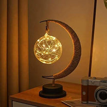 Load image into Gallery viewer, LED Ball Lamp Wrought Iron Moon Lamp