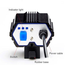 Load image into Gallery viewer, LED Bike Light Waterproof Bicycle Light USB Rechargeable Headlight Outdoor Cycling Front Lamp Cycling Front Lamp Bike Headlight For Mountain Road And City Bicycle