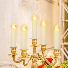 Load image into Gallery viewer, LED Candles Light Flameless Remote Control For Home Dinner Party Christmas Tree Candle LED Flameless Taper Candles Flickering with Remote Timer Battery Operated Waterproof Christmas Tree Candles Warm White Window Candles Decoration Lamp Light New Years
