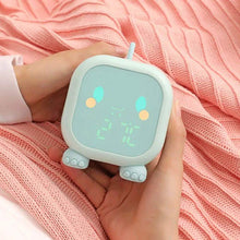 Load image into Gallery viewer, Led Cartoon Alarm Clock Voice Control Digital