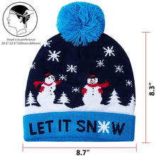 Load image into Gallery viewer, LED Christmas Knitted Hat
