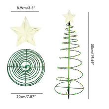 Load image into Gallery viewer, LED Christmas Tree Outdoor Solar Ground Plug Lights