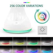 Load image into Gallery viewer, LED Desk Lamp Foldable Dimmable Touch Rechargeable Table Lamp with Calendar Temperature Alarm Clock Decorative Table Lamp Cute Study Lamps for Bedroom Décor