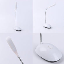 Load image into Gallery viewer, LED Desk Light Table Lamp Reading Book Light 3xAAA Battery Desk Lamp Mini Eye Protection Office Bedroom Bedside LED Study Table Decorative Table Lamp Cute Study Lamps for Bedroom Décor