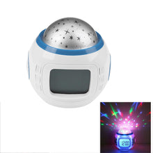 Load image into Gallery viewer, LED Digital Alarm Clock Alarm Clock for Kids Clocks Digital with LED Display Projection Music Star Sky Projection Calendar Thermometer Snooze Starry Star Glowing Alarm Clock For Children Baby Room Calendar Thermometer Night Light Projector
