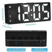 Load image into Gallery viewer, LED Digital Alarm Clock with Dual Alarms, Voice Control and more