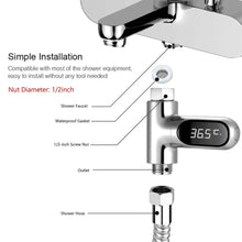 Load image into Gallery viewer, LED Digital Shower Thermometer