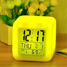 Load image into Gallery viewer, LED Digital Smart Alarm Clock Electronic Desktop Clocks LCD Display Showing Time Alarm Date Bedside Alarm Clocks with Snooze for Bedroom Kitchen Office Battery Operated Watch Table Electronic Desktop Clocks USB Wake Up Clock Wake Up Time