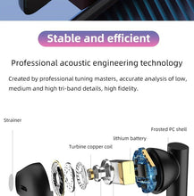 Load image into Gallery viewer, LED Display Bluetooth 5.0 Wireless Headphone Magnetic 9D Stereo Sound Earbud Sports Easy Pairing Earphone With Microphone Bluetooth In Ear Built-in Mic Headset For Sport Black Headphones Wireless Light Weight Design