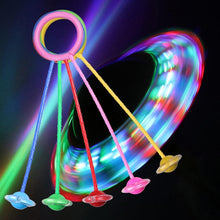Load image into Gallery viewer, LED Flash Wheel Jumping Ball Single Foot Skipping Rope Adults Children Exercise Fitness Entertainment Toy Glowing Sport Balls Foldable Ankle Skip Ball Flash Jump Colorful Sports Swing Ball Fitness Jump Rope Fat Burning Game For Adults And Children