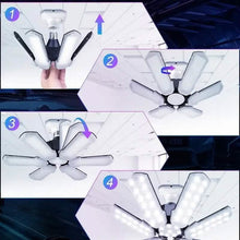 Load image into Gallery viewer, LED Garage Ceiling Lights 150W 15000LM 6500K with 6+1 Deformable Panels