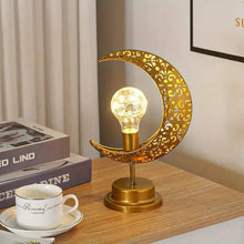 Load image into Gallery viewer, LED Iron Moon Lamp