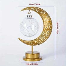 Load image into Gallery viewer, LED Iron Moon Lamp