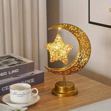 Load image into Gallery viewer, LED Iron Moon Lamp