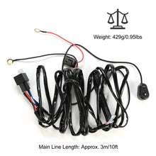 Load image into Gallery viewer, LED Light Bar Wiring Harness Kit Universal Fitment