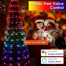 Load image into Gallery viewer, LED Lights Collapsible Christmas Tree Light with Remote App Control