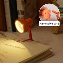Load image into Gallery viewer, LED Mini Desk Lamp Foldable Magnetic Night Light Bedroom Study Reading Book Lamps With Clip Eye Protection Bedside Lights Decorative Table Lamp Cute Study Lamps for Bedroom Décor