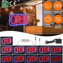 Load image into Gallery viewer, LED Open Sign Advertisement Board with 11 Levels Adjustable Brightness
