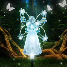 Load image into Gallery viewer, LED Solar Angel Garden Stake Lights