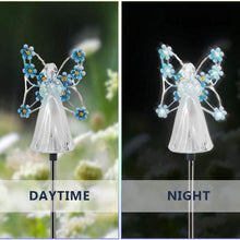 Load image into Gallery viewer, LED Solar Angel Garden Stake Lights