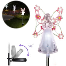 Load image into Gallery viewer, LED Solar Angel Garden Stake Lights