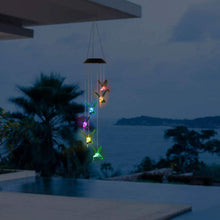 Load image into Gallery viewer, LED Solar Hummingbird Wind Chime