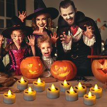 Load image into Gallery viewer, LED Solar Lamp Solar Electronic Candle Light LED Tea Lights Candles Battery Powered Fake Candles for Wedding Party Holidays Home Decoration Outdoor Electronic Flameless Candle Light For Outdoor Christmas Halloween
