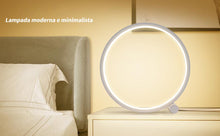 Load image into Gallery viewer, LED Table Lamp Bedroom Bedside Lamp Round Acrylic Living Room Lamp Reading Lamp Black/white Touch Control Dimmable Night Light Decorative Table Lamp Cute Study Lamps for Bedroom Décor