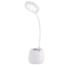 Load image into Gallery viewer, LED Table Lamp With Pen Holder Touch Dimmable Flexo Desk Lamp USB Rechargeable Eye Protection Bedside Learning Reading Lamp Decorative Table Lamp Cute Study Lamps for Bedroom Décor