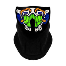 Load image into Gallery viewer, LED Warm Headgear ED Face Mask Party Masks Light Up Dance Halloween Cosplay Easter Rave Mask Luminous Costume Washable Foldable Luminous Cool Party Mask Activated Light Up Mask Led Music Party Mask Led Music Mask for Festival Party