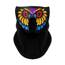 Load image into Gallery viewer, LED Warm Headgear ED Face Mask Party Masks Light Up Dance Halloween Cosplay Easter Rave Mask Luminous Costume Washable Foldable Luminous Cool Party Mask Activated Light Up Mask Led Music Party Mask Led Music Mask for Festival Party