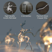 Load image into Gallery viewer, LED Warm White Christmas Lights Reindeer String Lights