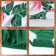 Load image into Gallery viewer, Leopard Bikini High Waist Bikini Animal Print Floral Swimsuit Ruffle Swimsuit Plus Size Swimwear Women Swimsuits for Women Two Piece Bathing Suits Ruffle Tops With High Waist Bottoms Bikini Sets For Teen Girls