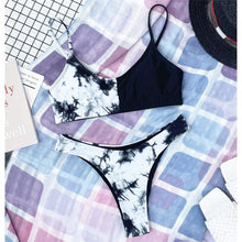 Load image into Gallery viewer, Leopard Bikini Women Swimwear Female Swimsuit Two-piece Bikini Set Comfortable Bathing Suit Swim Lady High Waist Bikini Set For Women Athletic Two Piece Soft Swimsuit Sporty Scoop Neck Bathing Suit