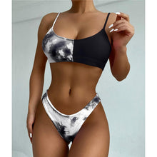 Load image into Gallery viewer, Leopard Bikini Women Swimwear Female Swimsuit Women Two Pieces Scalloped Bikini Set Swimsuits Bathing Suit Two-pieces Bikini Set Bather Bathing Suit
