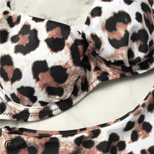 Load image into Gallery viewer, Leopard Bikini Women Swimwear Female Swimsuit Women Two Pieces Scalloped Bikini Set Swimsuits Bathing Suit Two-pieces Bikini Set Bather Bathing Suit