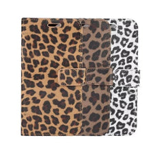Load image into Gallery viewer, Leopard Print PU Leather Flip Cover Wallet Kickstand Feature with Card Slots Holder Magnetic Clasp Case For iPhone 14 13 12 11 Pro Max Mini 8 Plus 7 X XS XR SE Leather Leopard Flip Cover Luxury Wallet Phone Case
