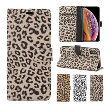 Load image into Gallery viewer, Leopard Print PU Leather Flip Cover Wallet Kickstand Feature with Card Slots Holder Magnetic Clasp Case For iPhone 14 13 12 11 Pro Max Mini 8 Plus 7 X XS XR SE Leather Leopard Flip Cover Luxury Wallet Phone Case