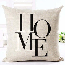 Load image into Gallery viewer, Letter Love Home Cushion Covers Cotton Linen Black White Pillow Cover I Love You Forever and Always Throw Pillow Case Love Letter Pillow Cushion Covers Fashion Home Decor Cover Sofa Bed Nordic Decorative Pillow Case 45x45CM